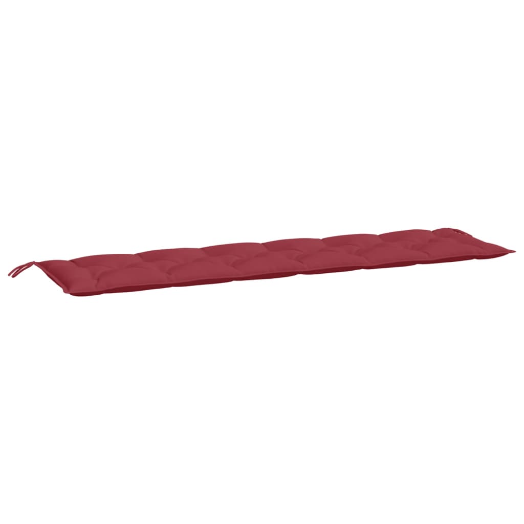 vidaXL Coussin de banc de jardin bordeaux 200x50x7 cm Tissu Oxford