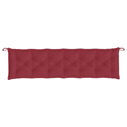 vidaXL Coussin de banc de jardin bordeaux 200x50x7 cm Tissu Oxford