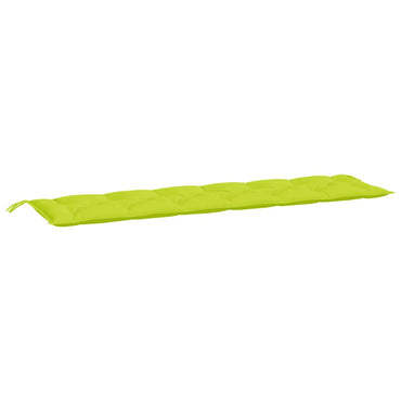 vidaXL Coussin de banc de jardin vert clair 200x50x7 cm Tissu Oxford