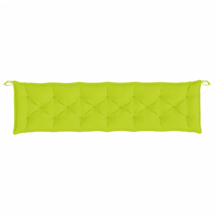 vidaXL Coussin de banc de jardin vert clair 200x50x7 cm Tissu Oxford