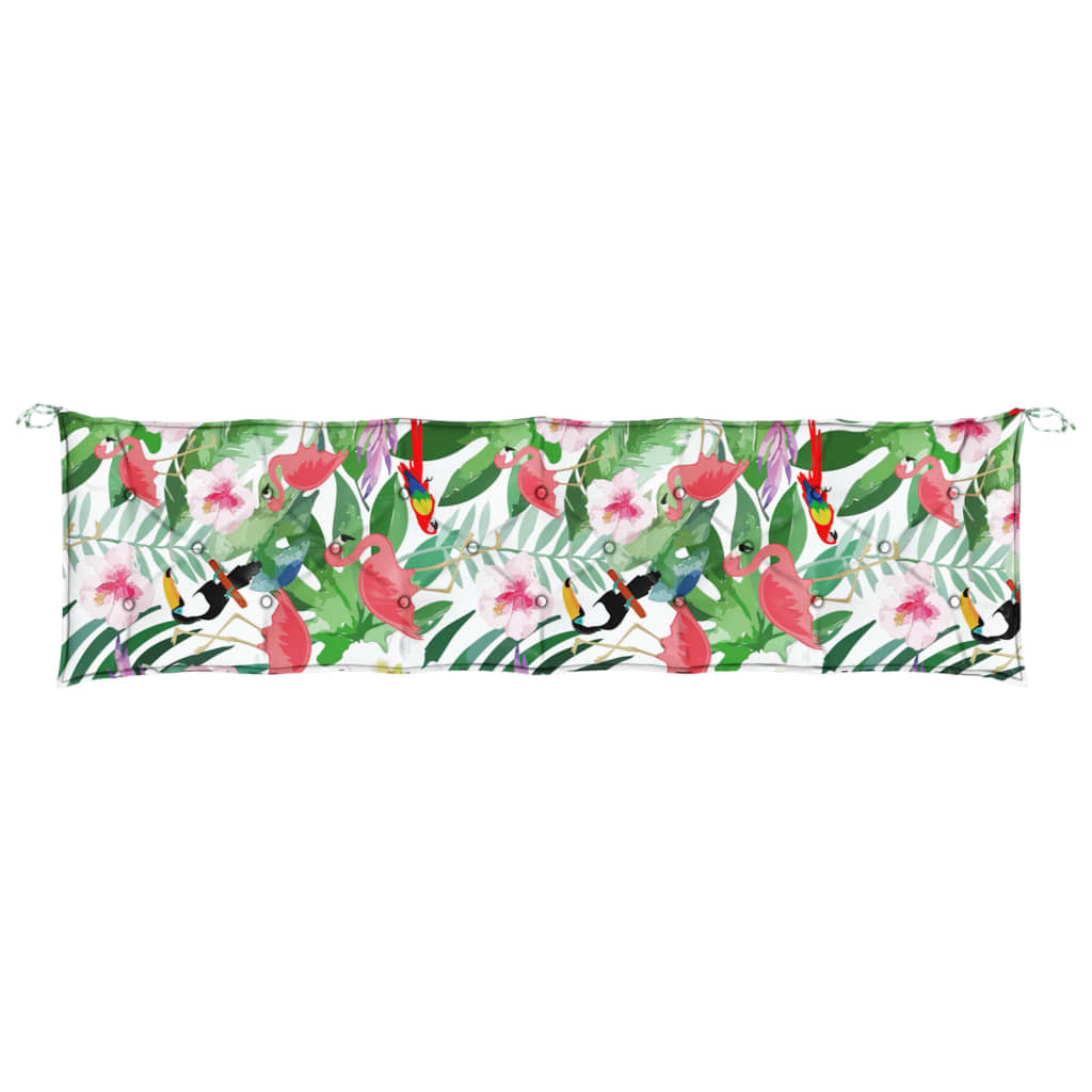 vidaXL Coussin de banc de jardin multicolore 200x50x7 cm Tissu