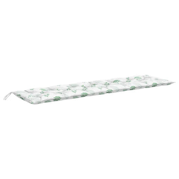 vidaXL Gartenbank-Auflage Blattmuster 200x50x7 cm Stoff