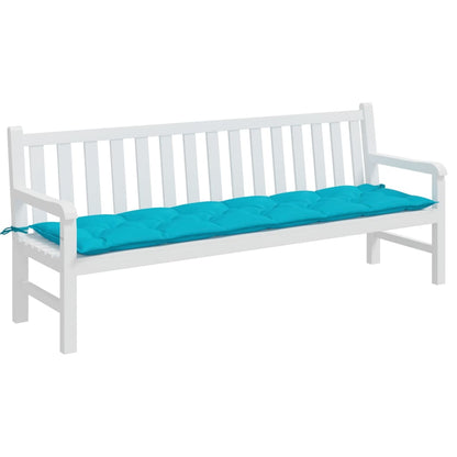 vidaXL Gartenbank-Auflage Türkis 200x50x7 cm Stoff