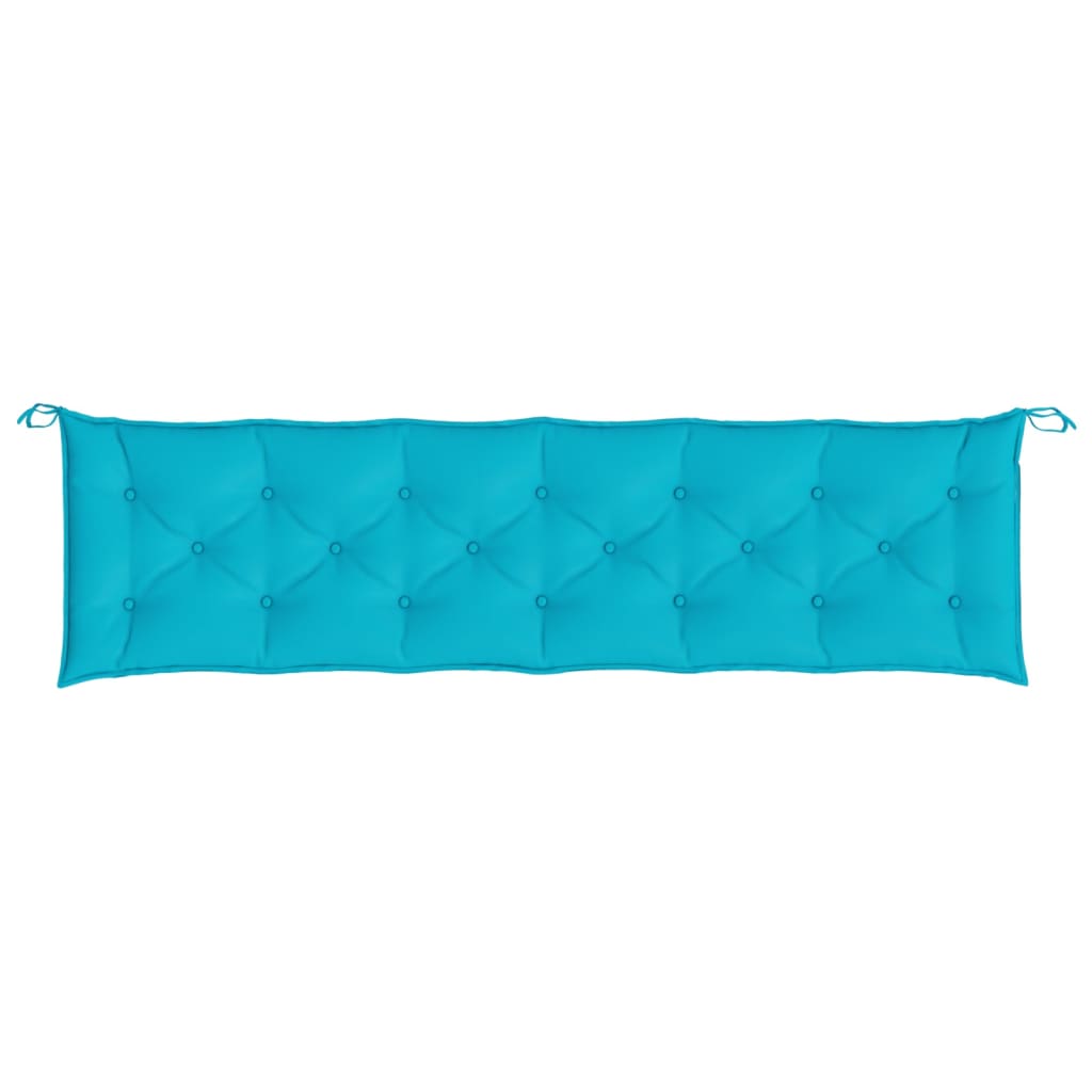 vidaXL Gartenbank-Auflage Türkis 200x50x7 cm Stoff