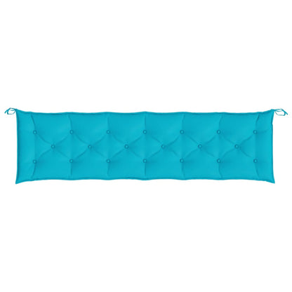 vidaXL Gartenbank-Auflage Türkis 200x50x7 cm Stoff
