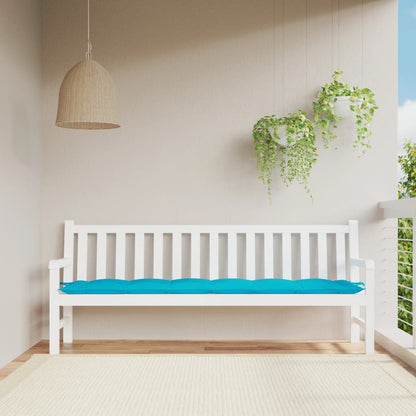 vidaXL Gartenbank-Auflage Türkis 200x50x7 cm Stoff