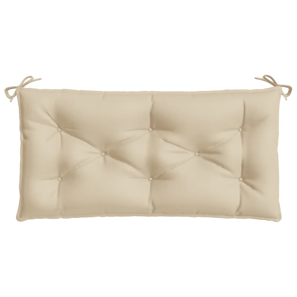 vidaXL Coussins de banc de jardin 2 pcs Beige 100x50x7 cm Tissu Oxford