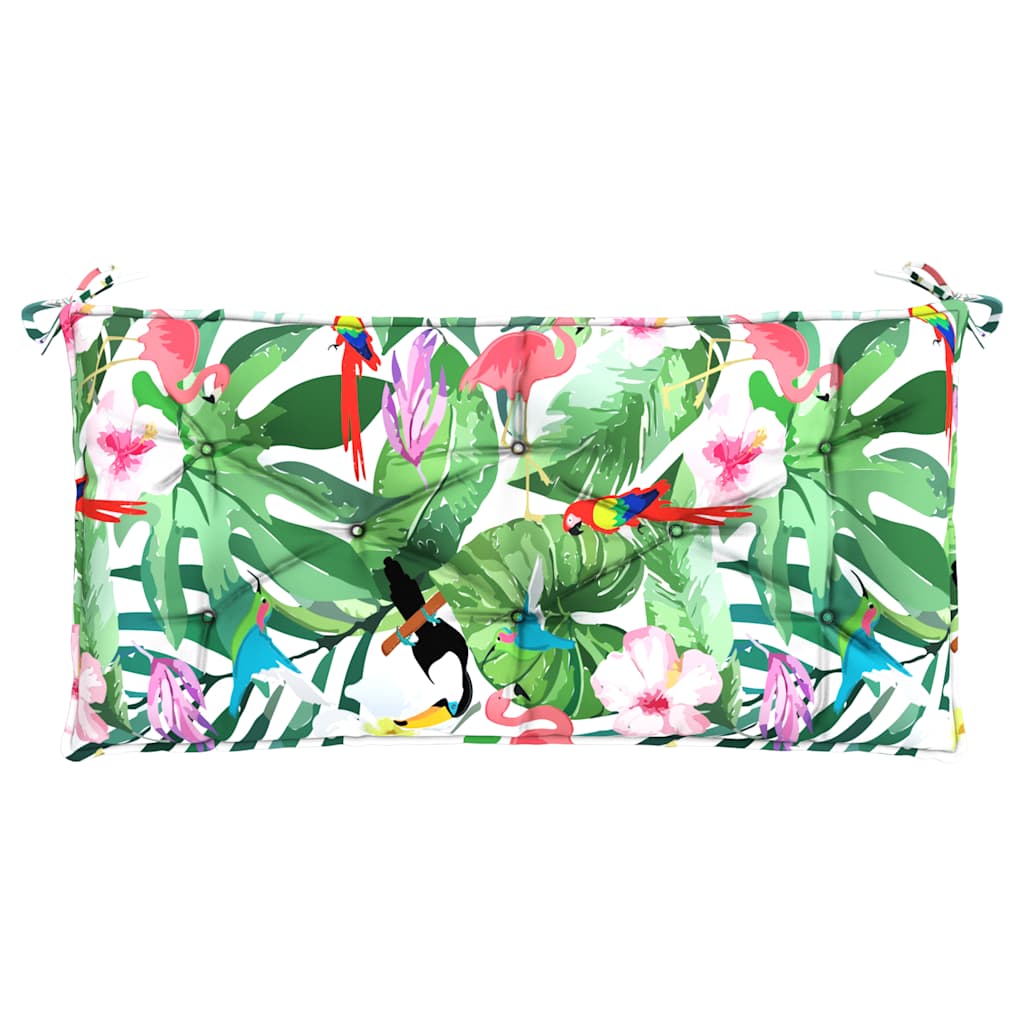 vidaXL Coussins de banc de jardin 2 pcs Multicolore 100x50x7 cm Tissu