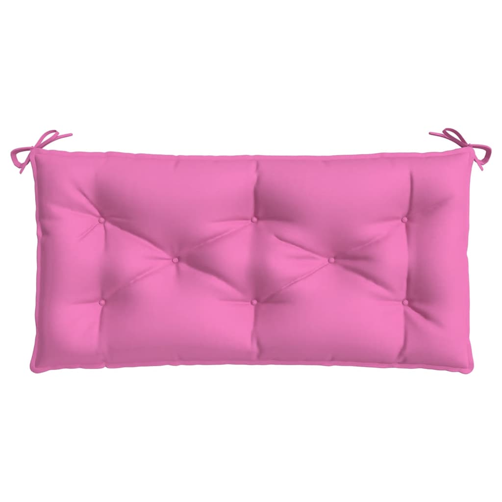 vidaXL Coussins de banc de jardin 2 pcs Rose 100x50x7 cm Tissu