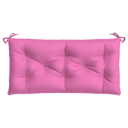 vidaXL Coussins de banc de jardin 2 pcs Rose 100x50x7 cm Tissu