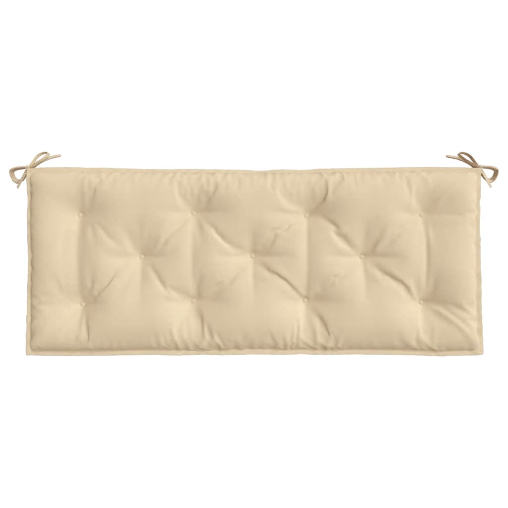 vidaXL Coussins pour banc de jardin 2 pcs Beige 120x50x7 cm Tissu Oxford