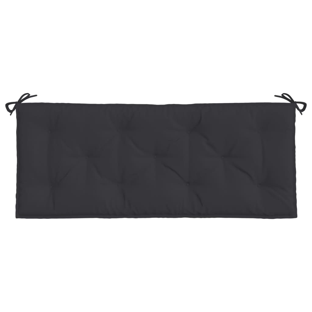 vidaXL Gartenbank-Auflagen 2 Stk. Schwarz 120x50x7 cm Oxford-Gewebe