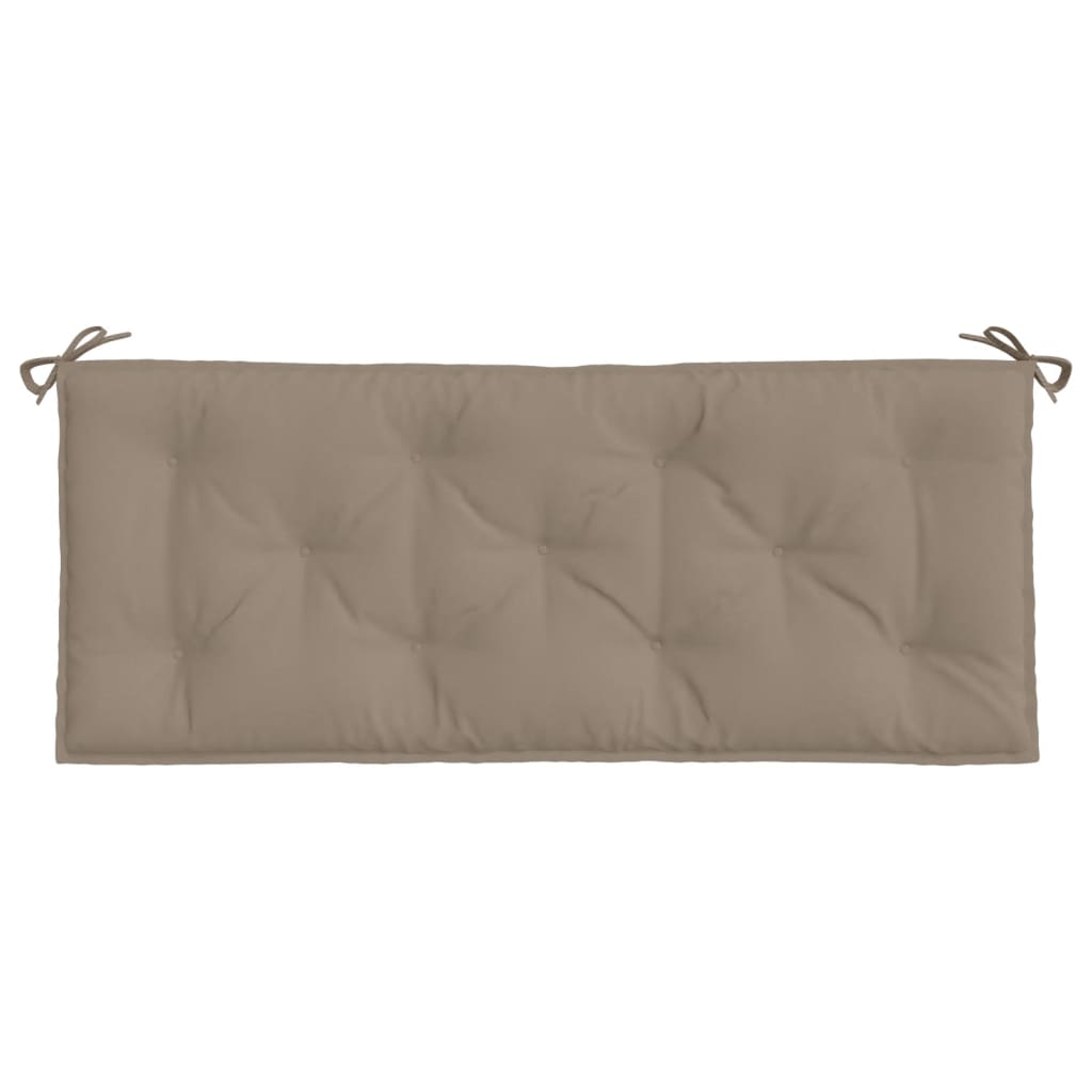 vidaXL Gartenbank-Auflagen 2 Stk. Taupe 120x50x7 cm Oxford-Gewebe