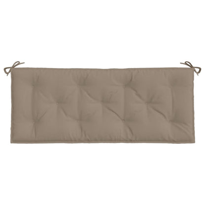 vidaXL Gartenbank-Auflagen 2 Stk. Taupe 120x50x7 cm Oxford-Gewebe