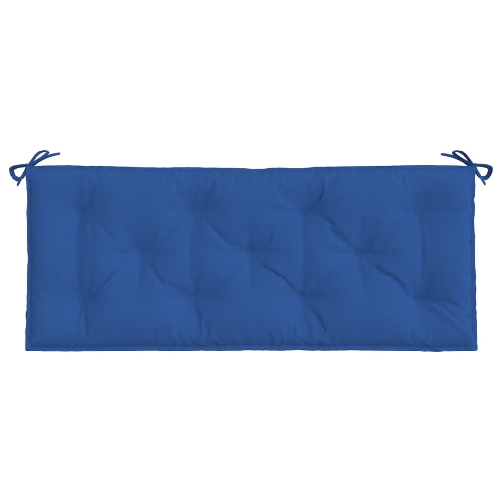 vidaXL Coussins de banc de jardin 2 pcs Bleu 120x50x7 cm Tissu Oxford