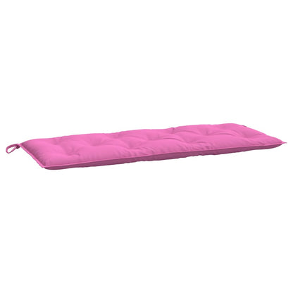 vidaXL Coussins de banc de jardin 2 pcs Rose 120x50x7 cm Tissu
