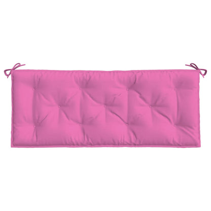 vidaXL Coussins de banc de jardin 2 pcs Rose 120x50x7 cm Tissu