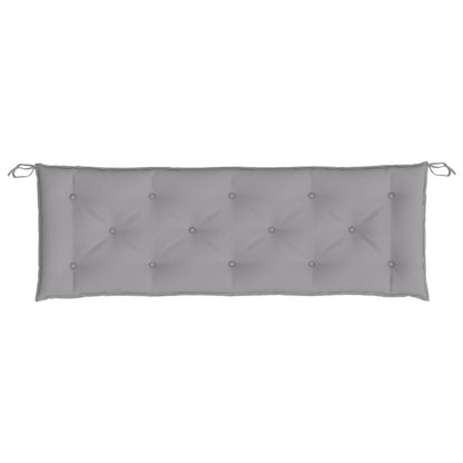 Gartenbank-Auflagen 2 Stk. Grau 150x50x7 cm Oxford-Gewebe
