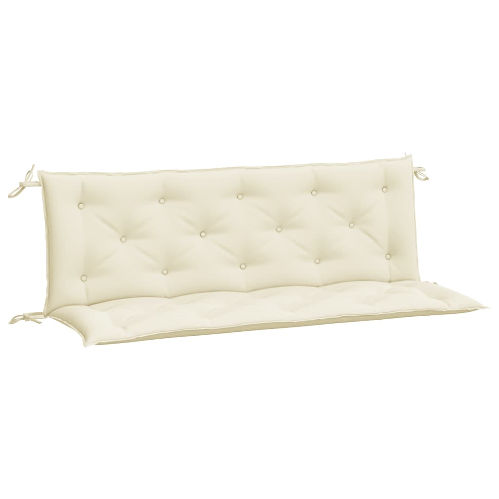 vidaXL Gartenbank-Auflagen 2 Stk. Cremeweiß 150x50x7 cm Oxford-Gewebe