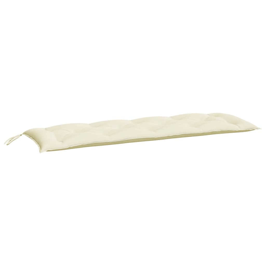 vidaXL Gartenbank-Auflagen 2 Stk. Cremeweiß 150x50x7 cm Oxford-Gewebe