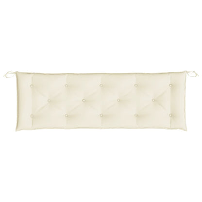 vidaXL Gartenbank-Auflagen 2 Stk. Cremeweiß 150x50x7 cm Oxford-Gewebe