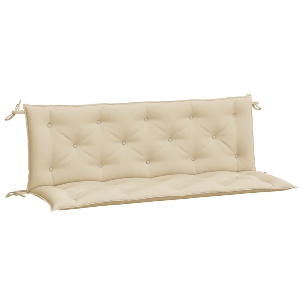 vidaXL Gartenbank-Auflagen 2 Stk. Beige 150x50x7 cm Oxford-Gewebe