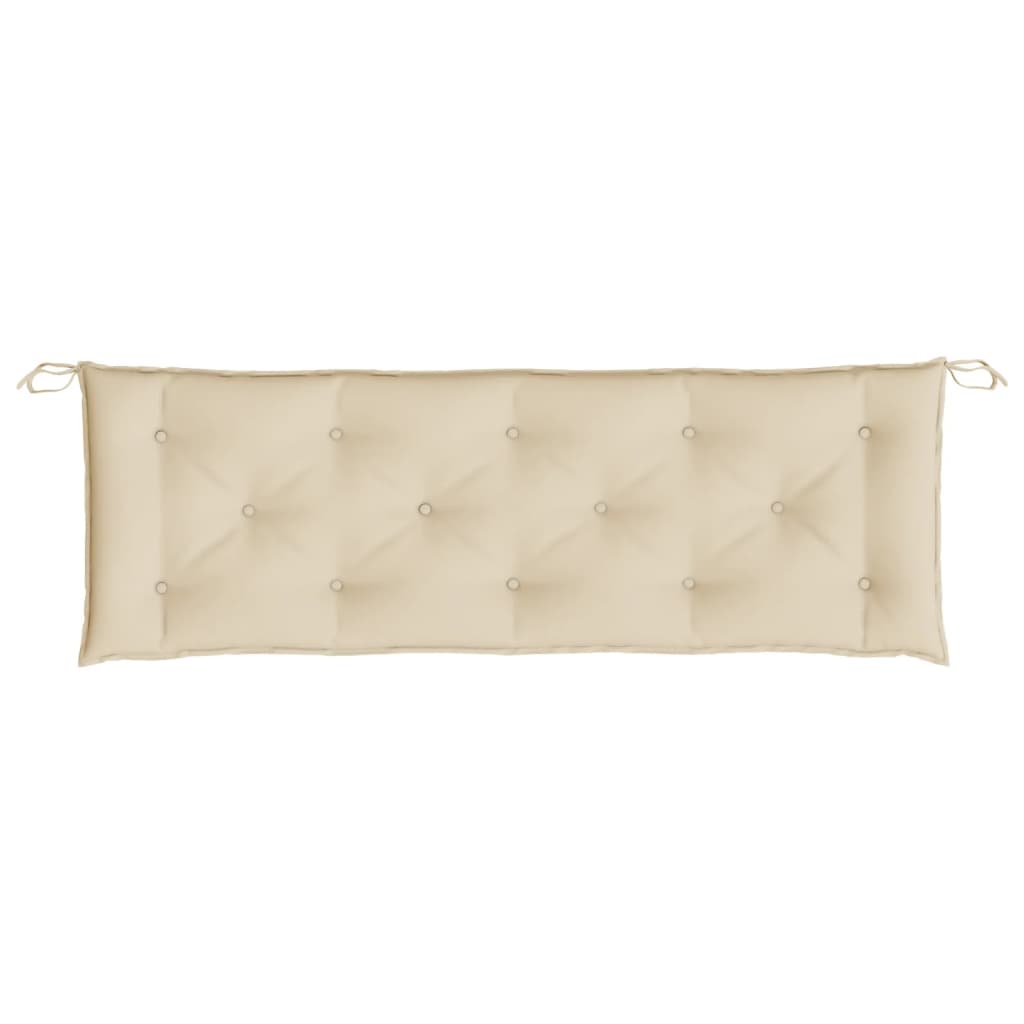 vidaXL Gartenbank-Auflagen 2 Stk. Beige 150x50x7 cm Oxford-Gewebe