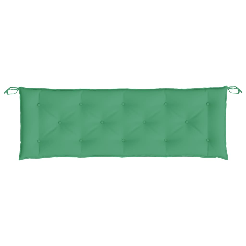 vidaXL Gartenbank-Auflagen 2 Stk. Grün 150x50x7 cm Oxford-Gewebe