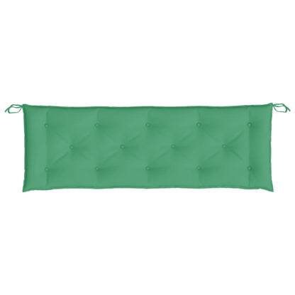 vidaXL Gartenbank-Auflagen 2 Stk. Grün 150x50x7 cm Oxford-Gewebe