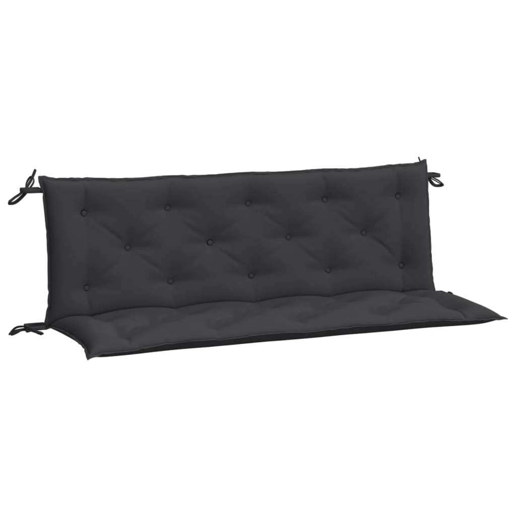 vidaXL Gartenbank-Auflagen 2 Stk. Schwarz 150x50x7 cm Oxford-Gewebe
