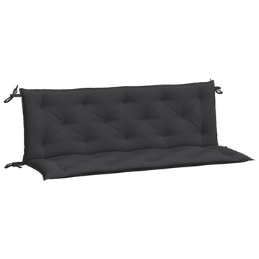 vidaXL Gartenbank-Auflagen 2 Stk. Schwarz 150x50x7 cm Oxford-Gewebe