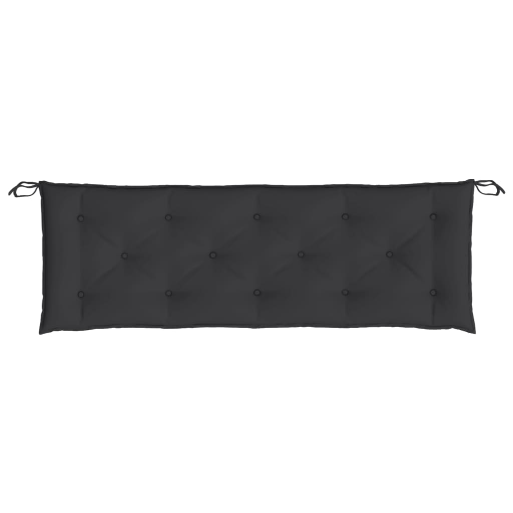 vidaXL Gartenbank-Auflagen 2 Stk. Schwarz 150x50x7 cm Oxford-Gewebe