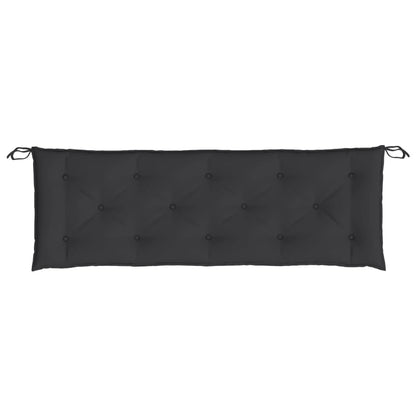 vidaXL Gartenbank-Auflagen 2 Stk. Schwarz 150x50x7 cm Oxford-Gewebe