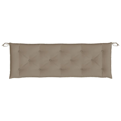 vidaXL Coussins de banc de jardin 2 pcs Taupe 150x50x7 cm Tissu Oxford