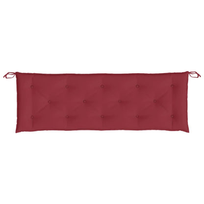 vidaXL Gartenbank-Auflagen 2 Stk. Weinrot 150x50x7 cm Oxford-Gewebe