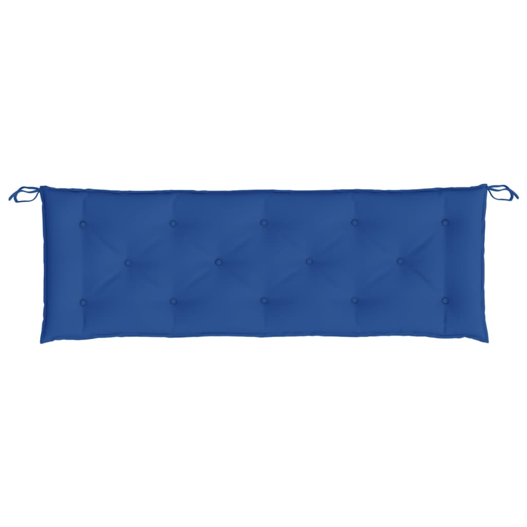 vidaXL Coussins de banc de jardin 2 pcs Bleu 150x50x7 cm Tissu Oxford