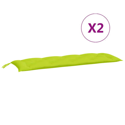 vidaXL Gartenbank-Auflagen 2 Stk. Hellgrün 150x50x7 cm Oxford-Gewebe
