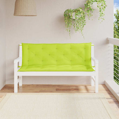 vidaXL Gartenbank-Auflagen 2 Stk. Hellgrün 150x50x7 cm Oxford-Gewebe