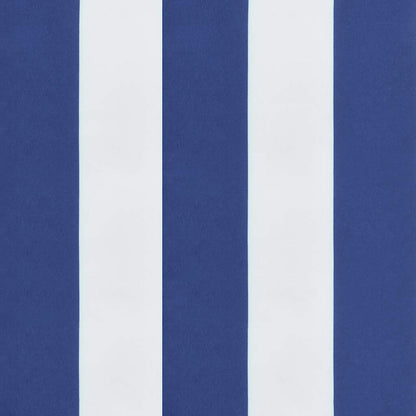 vidaXL Gartenbank-Auflagen 2 Stk. Blau&Weiß Gestreift 150x50x7cm Stoff