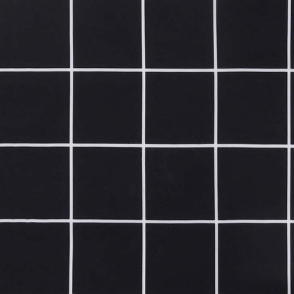 vidaXL Gartenbank-Auflagen 2 Stk. Schwarz Karomuster 150x50x7 cm Stoff