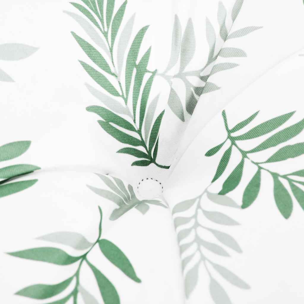 vidaXL Coussins pour banc de jardin 2 pcs Motif feuille 150x50x7 cm Tissu