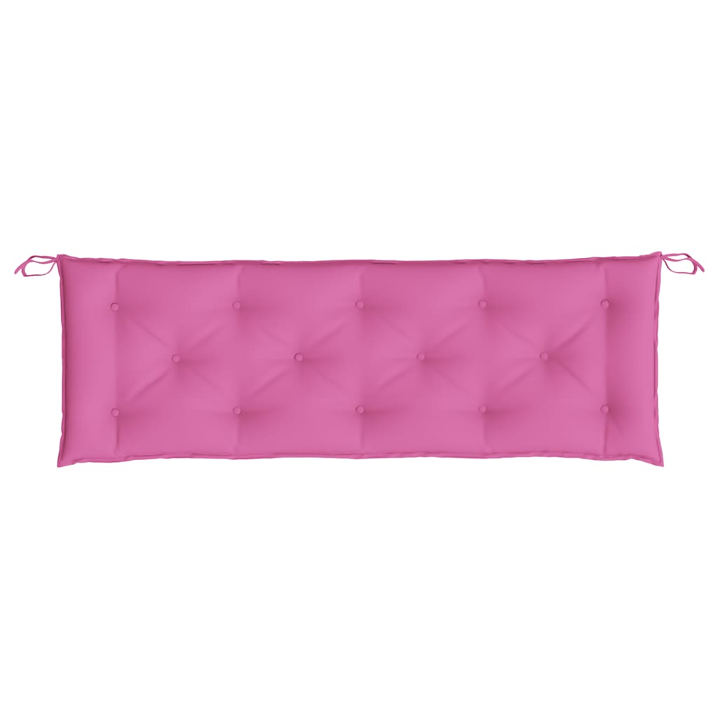 vidaXL Coussins de banc de jardin 2 pcs Rose 150x50x7 cm Tissu