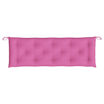 vidaXL Coussins de banc de jardin 2 pcs Rose 150x50x7 cm Tissu