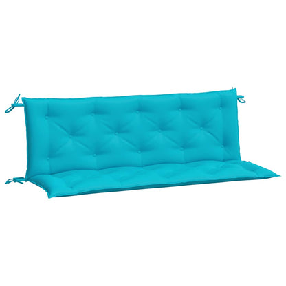 vidaXL Coussins de banc de jardin 2 pcs Turquoise 150x50x7 cm Tissu