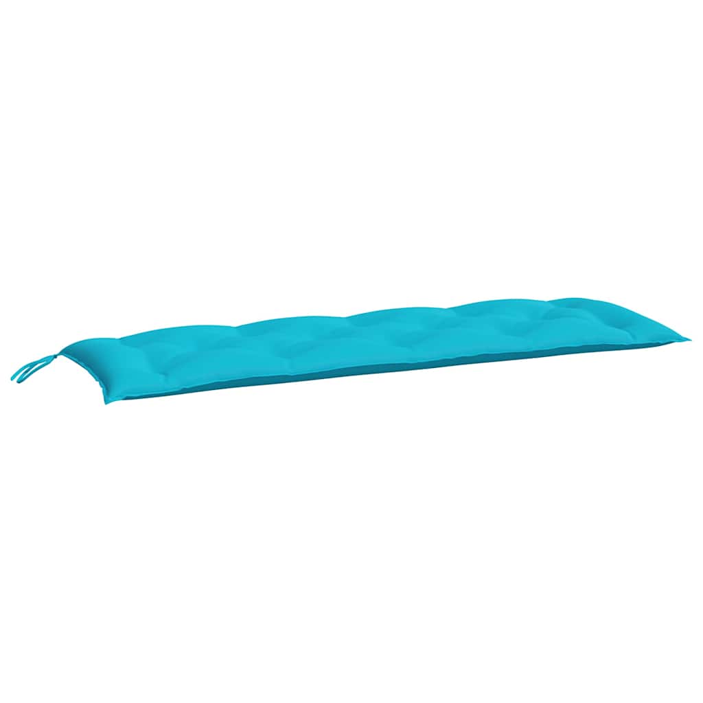 vidaXL Coussins de banc de jardin 2 pcs Turquoise 150x50x7 cm Tissu