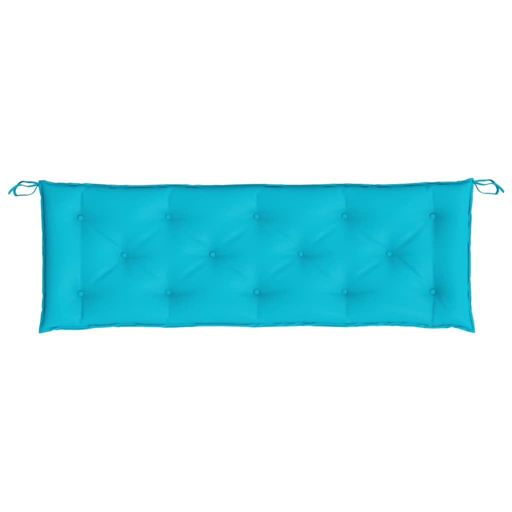 vidaXL Coussins de banc de jardin 2 pcs Turquoise 150x50x7 cm Tissu