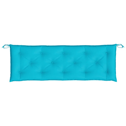 vidaXL Coussins de banc de jardin 2 pcs Turquoise 150x50x7 cm Tissu