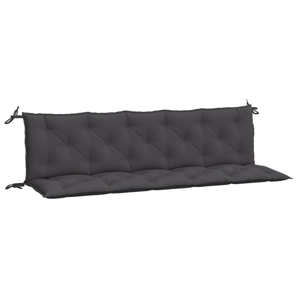 vidaXL Gartenbank-Auflagen 2 Stk. Anthrazit 180x50x7 cm Oxford-Gewebe