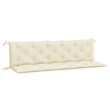 vidaXL Gartenbank-Auflagen 2 Stk. Cremeweiß 180x50x7 cm Oxford-Gewebe