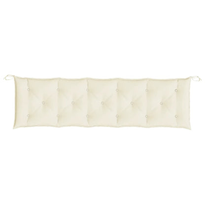 vidaXL Gartenbank-Auflagen 2 Stk. Cremeweiß 180x50x7 cm Oxford-Gewebe